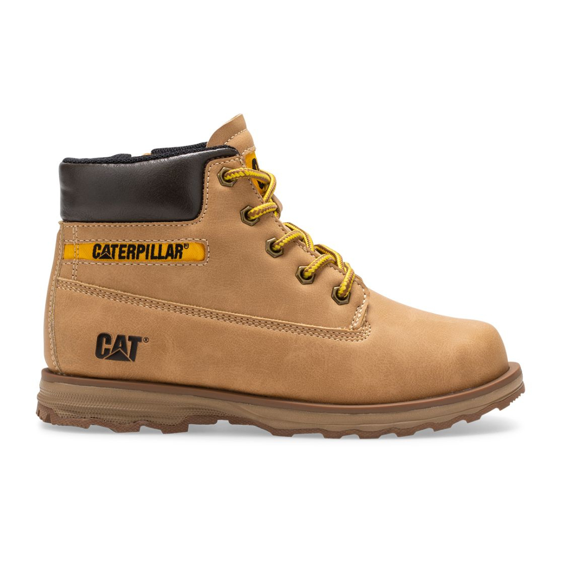 Caterpillar Founder - Kids Boots - Brown - NZ (374RYKHQN)